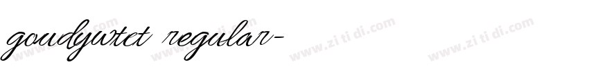 goudywtct  regular字体转换